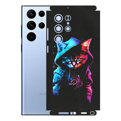 Samsung A/S Series Phone Skins (All Models) - Cyberpunk Cat - Matte Finish (M-45) Samsung Galaxy S22 Ultra