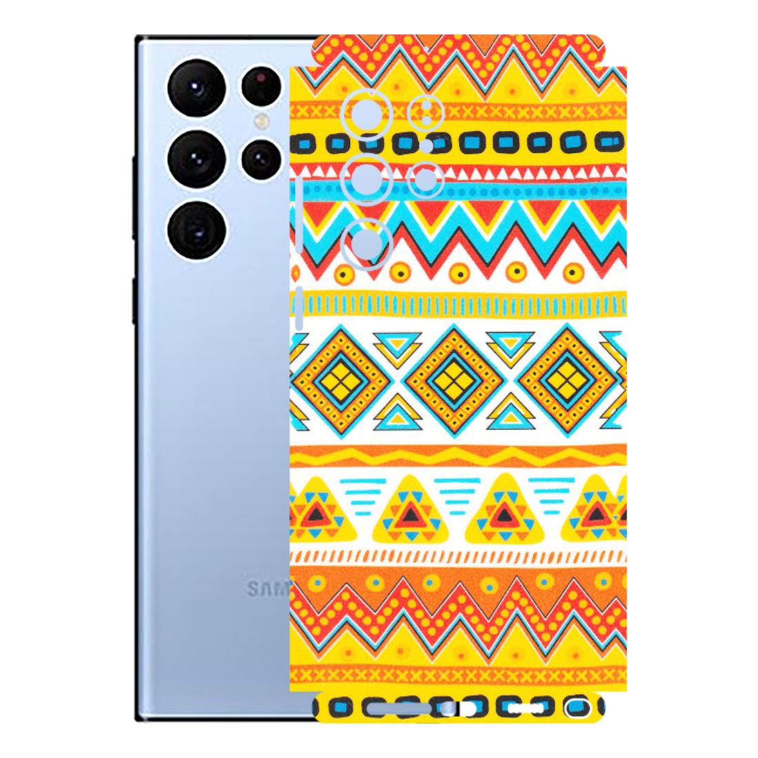 Samsung A/S Series Phone Skins (All Models) - Mexican Abstract - Matte Finish (M-71) Samsung Galaxy S22 Ultra
