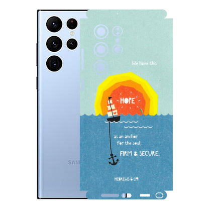 Samsung A/S Series Phone Skins (All Models) - A Beautiful Sunset of Hope - Matte Finish (M-75) Samsung Galaxy S22 Ultra