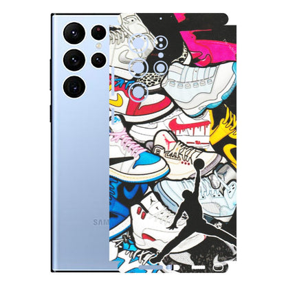 Samsung A/S Series Phone Skins (All Models) - Jordan Sneakers Fan - Matte Finish (M-80) Samsung Galaxy S22 Ultra