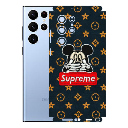 Samsung A/S Series Phone Skins (All Models) - Mickey Supreme - Matte Finish (M-83) Samsung Galaxy S22 Ultra