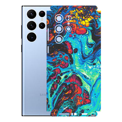 Samsung A/S Series Phone Skins (All Models) - Majestic Galactic Marbel - Matte Finish (M-85) Samsung Galaxy S22 Ultra