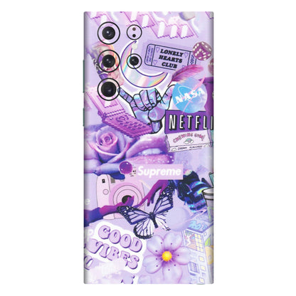 Samsung A/S Series Phone Skins (All Models) - Supreme Purple Magic - Matte Finish (M-88) Samsung Galaxy S22 Ultra