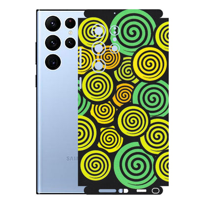 Samsung A/S Series Phone Skins (All Models) - Crazy Spiral - Matte Finish (M-91) Samsung Galaxy S22 Ultra