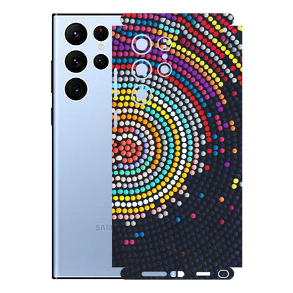 Samsung A/S Series Phone Skins (All Models) - Rainbow Dot Mandala - Matte Finish (M-97) Samsung Galaxy S22 Ultra