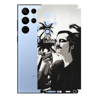 Samsung A/S Series Phone Skins (All Models) - Pab Escobar - Transparent Finish (T-05) Samsung Galaxy S22 Ultra