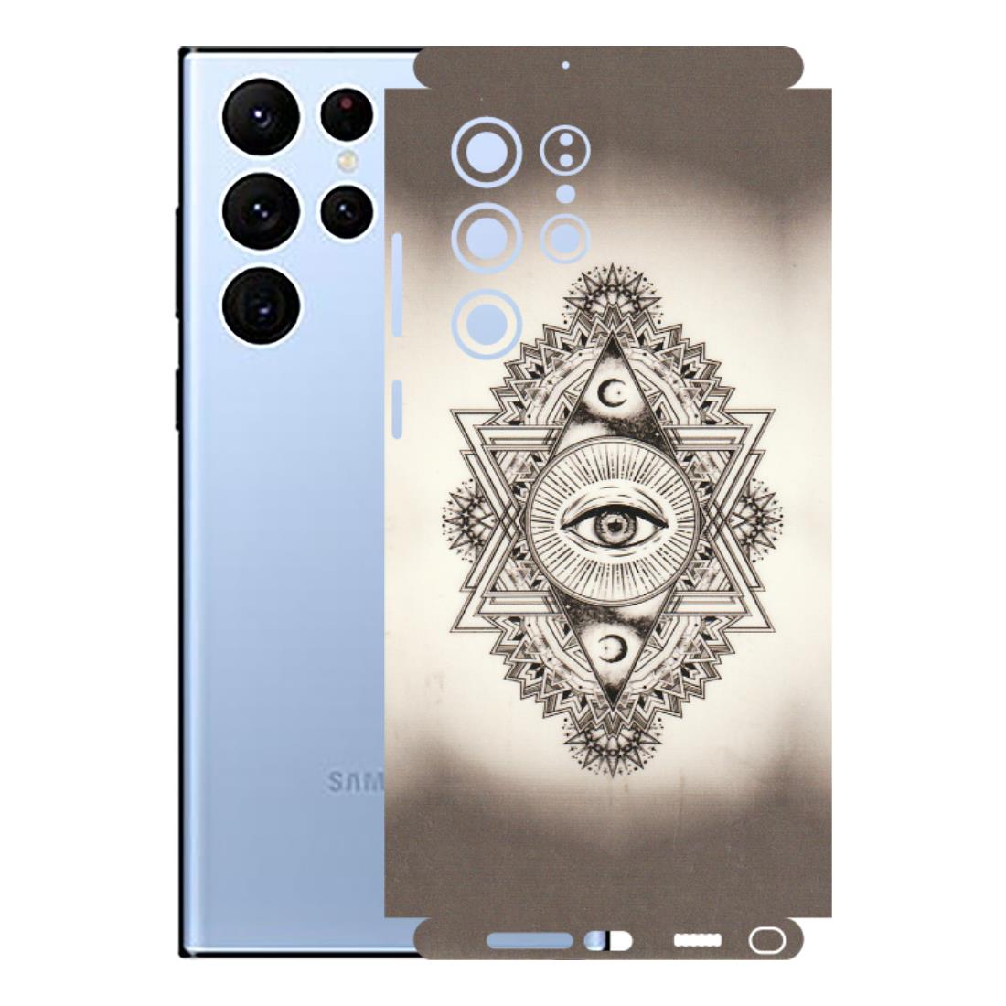 Samsung A/S Series Phone Skins (All Models) - Illuminati Great Eye - Transparent Finish (T-14) Samsung Galaxy S22 Ultra