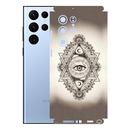 Samsung A/S Series Phone Skins (All Models) - Illuminati Great Eye - Transparent Finish (T-14) Samsung Galaxy S22 Ultra