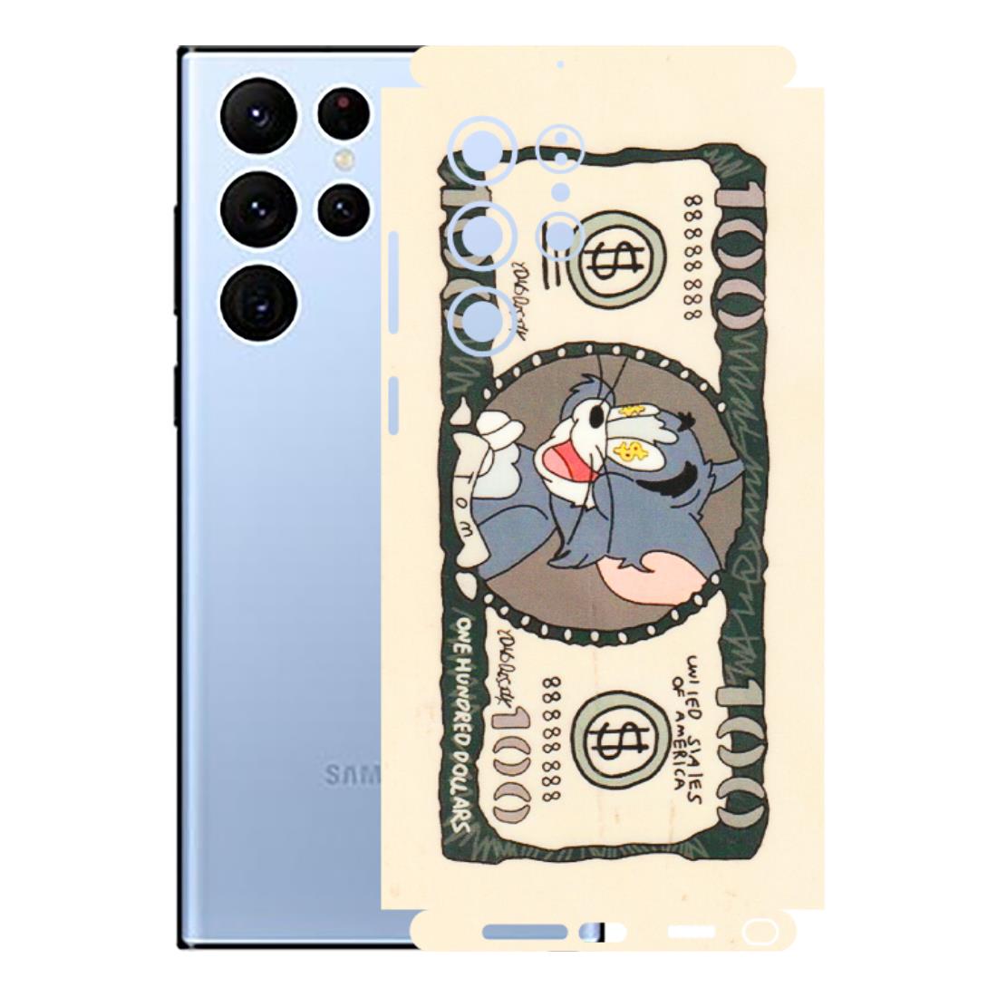 Samsung A/S Series Phone Skins (All Models) - One Hundred Dollar Tom - Transparent Finish (T-16) Samsung Galaxy S22 Ultra