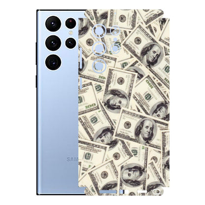 Samsung A/S Series Phone Skins (All Models) - Dollar Lover - Transparent Finish (T-17) Samsung Galaxy S22 Ultra
