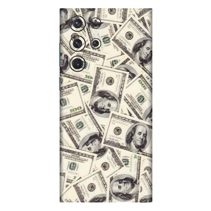 Samsung A/S Series Phone Skins (All Models) - Dollar Lover - Transparent Finish (T-17) Samsung Galaxy S22 Ultra