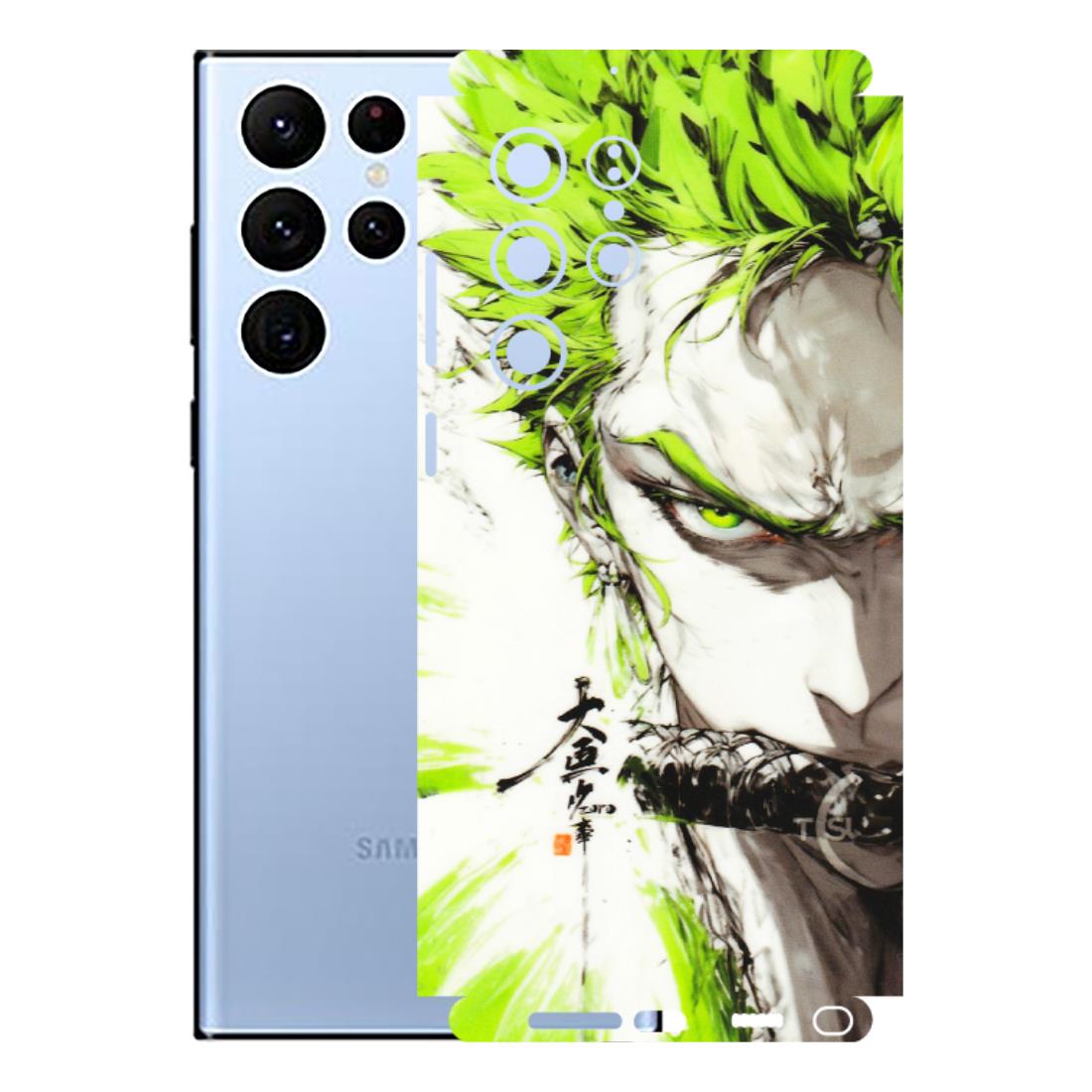 Samsung A/S Series Phone Skins (All Models) - Roro Taku Anime - Transparent Finish (T-18) Samsung Galaxy S22 Ultra