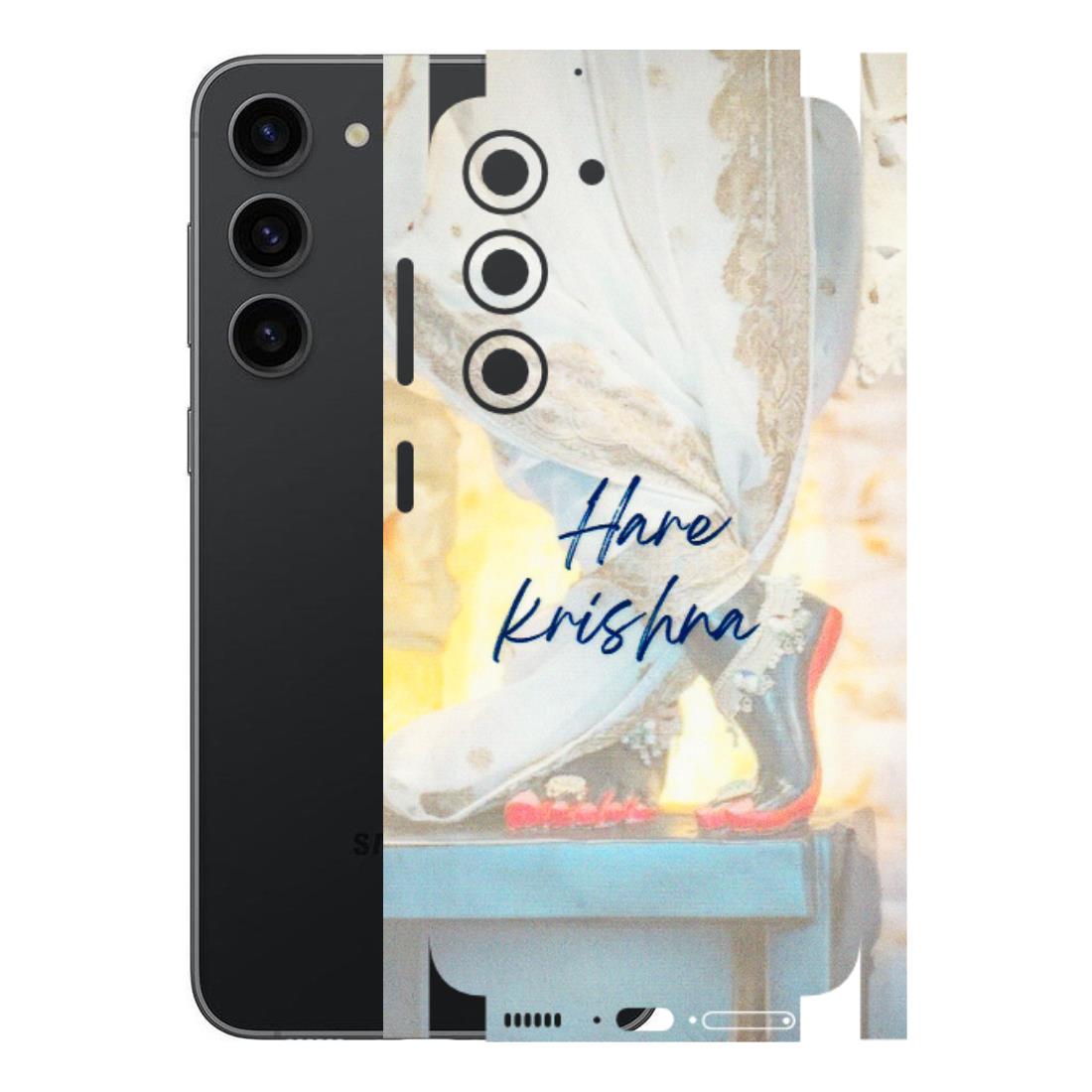Samsung A/S Series Phone Skins (All Models) - Hare Krishna - 3D Embossed Finish (L-03) Samsung Galaxy S23 (5G)