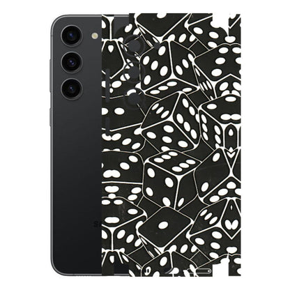 Samsung A/S Series Phone Skins (All Models) - Big Black Dices - 3D Embossed Finish (L-106) Samsung Galaxy S23 (5G)