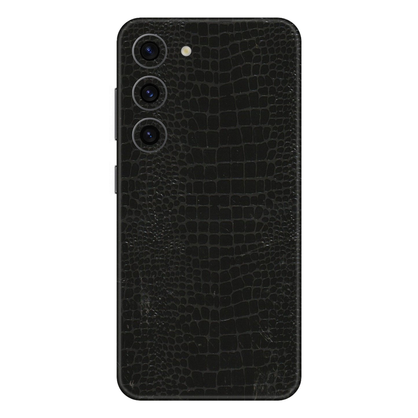 Samsung A/S Series Phone Skins (All Models) - Snake Leather Black - 3D Embossed Finish (L-107) Samsung Galaxy S23 (5G)