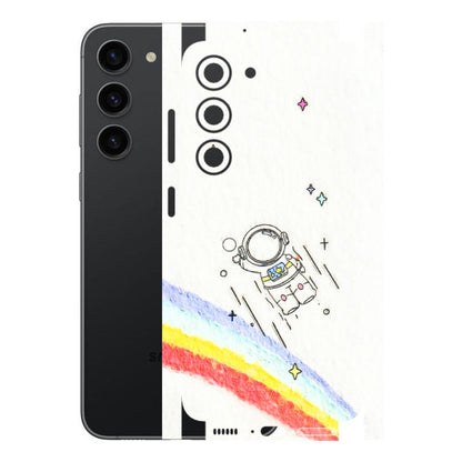 Samsung A/S Series Phone Skins (All Models) - Milkyway Astronaut - 3D Embossed Finish (L-110) Samsung Galaxy S23 (5G)