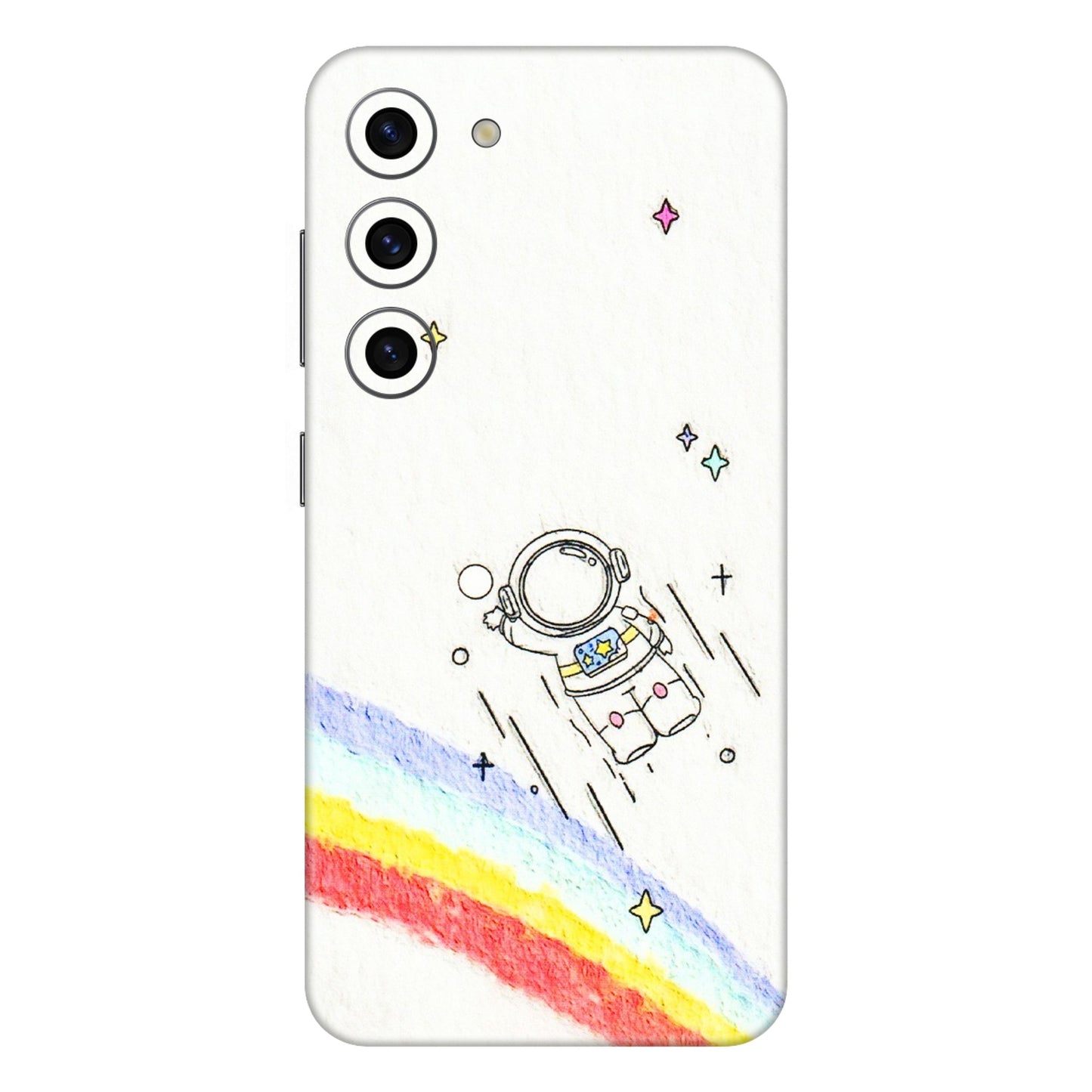 Samsung A/S Series Phone Skins (All Models) - Milkyway Astronaut - 3D Embossed Finish (L-110) Samsung Galaxy S23 (5G)