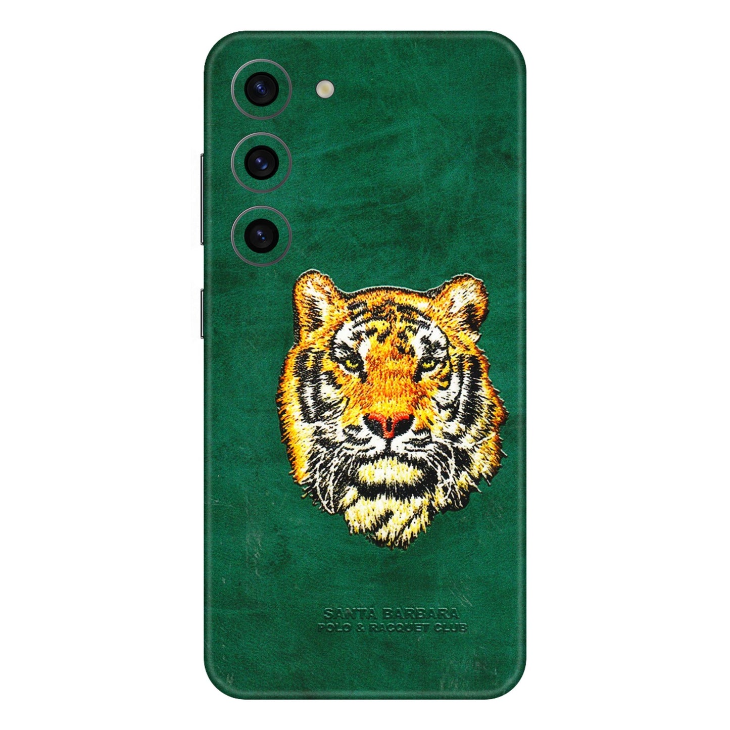 Samsung A/S Series Phone Skins (All Models) - Leather Feel Tiger - 3D Embossed Finish (L-111) Samsung Galaxy S23 (5G)