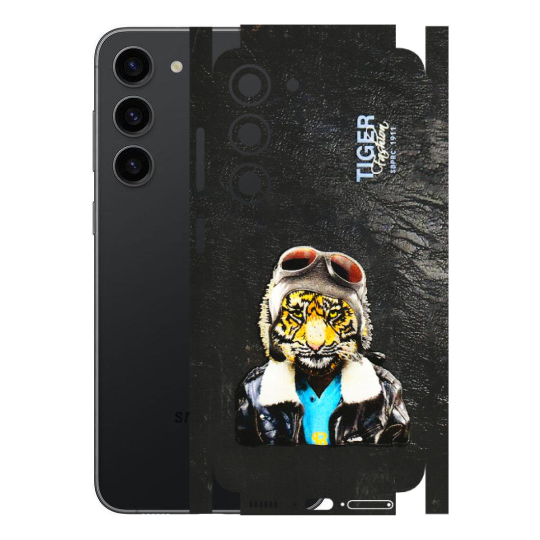 Samsung A/S Series Phone Skins (All Models) - Rider Tiger - 3D Embossed Finish (L-113) Samsung Galaxy S23 (5G)