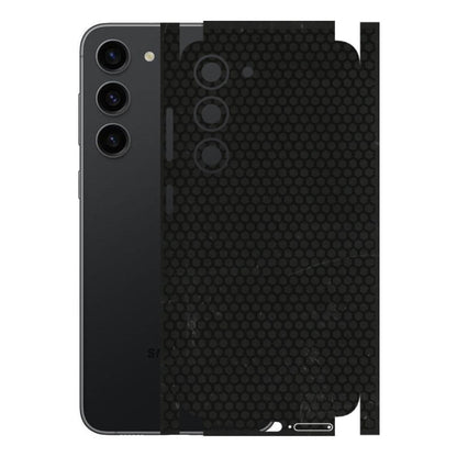 Samsung A/S Series Phone Skins (All Models) - Black honeycomb - 3D Embossed Finish (L-114) Samsung Galaxy S23 (5G)