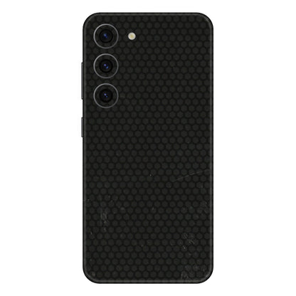 Samsung A/S Series Phone Skins (All Models) - Black honeycomb - 3D Embossed Finish (L-114) Samsung Galaxy S23 (5G)