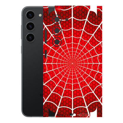 Samsung A/S Series Phone Skins (All Models) - Classic Spidey Web - 3D Embossed Finish (L-115) Samsung Galaxy S23 (5G)
