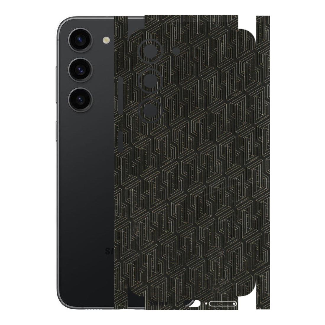 Samsung A/S Series Phone Skins (All Models) - Black Abstract Pattern - 3D Embossed Finish (L-117) Samsung Galaxy S23 (5G)