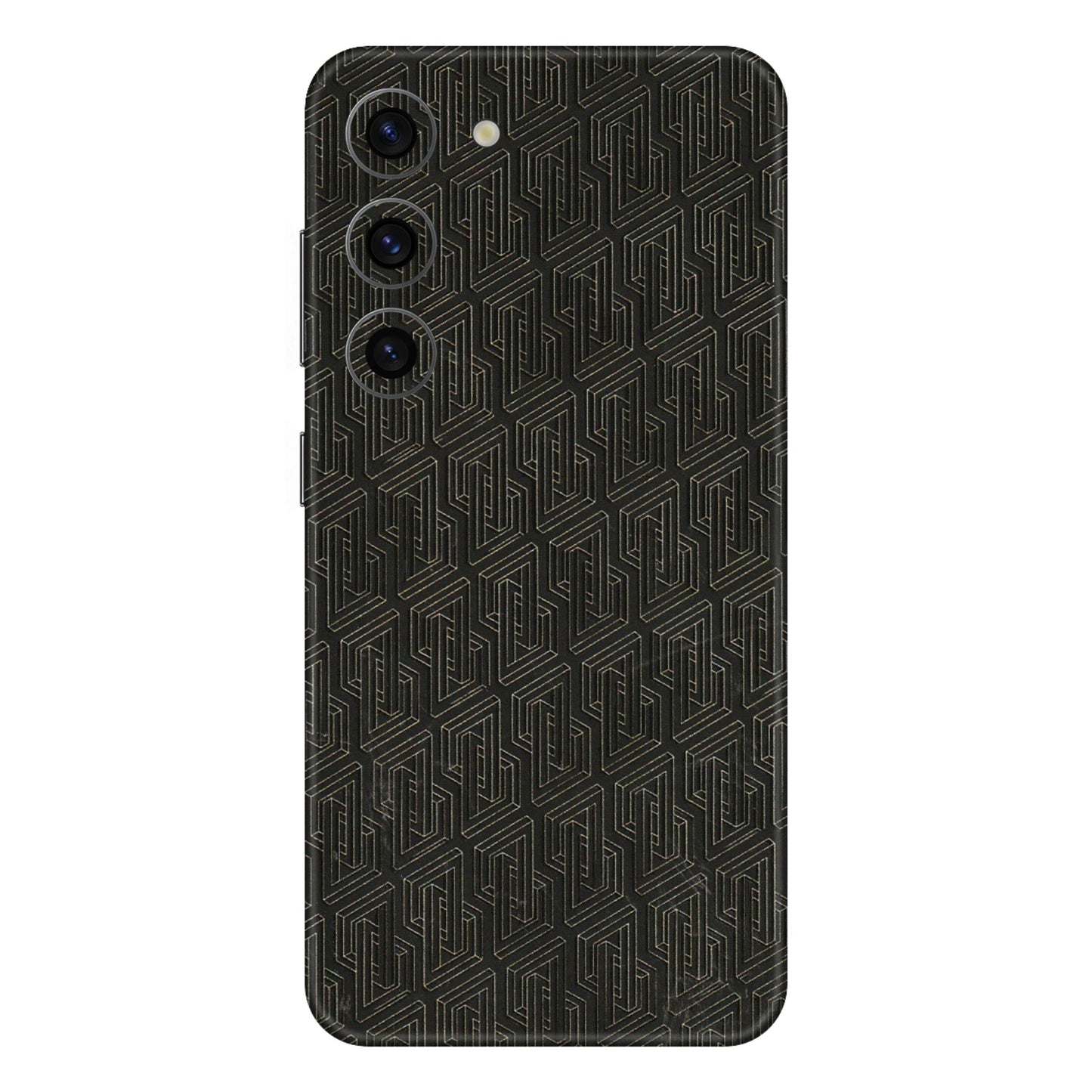 Samsung A/S Series Phone Skins (All Models) - Black Abstract Pattern - 3D Embossed Finish (L-117) Samsung Galaxy S23 (5G)