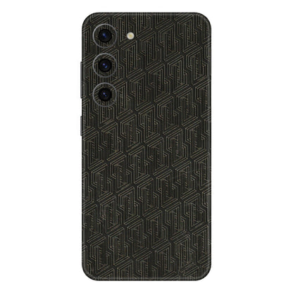 Samsung A/S Series Phone Skins (All Models) - Black Abstract Pattern - 3D Embossed Finish (L-117) Samsung Galaxy S23 (5G)