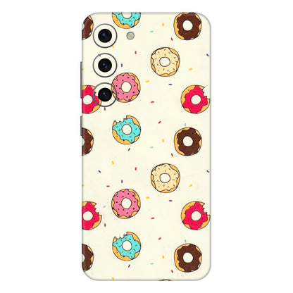 Samsung A/S Series Phone Skins (All Models) - Mini Donuts Doodle Art - 3D Embossed Finish (L-122) Samsung Galaxy S23 (5G)