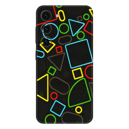 Samsung A/S Series Phone Skins (All Models) - Black Shapes - 3D Embossed Finish (L-131) Samsung Galaxy S23 (5G)