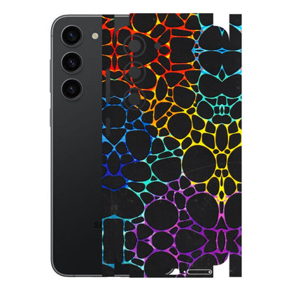 Samsung A/S Series Phone Skins (All Models) - Abstract Art MultiColour - 3D Embossed Finish (L-133) Samsung Galaxy S23 (5G)