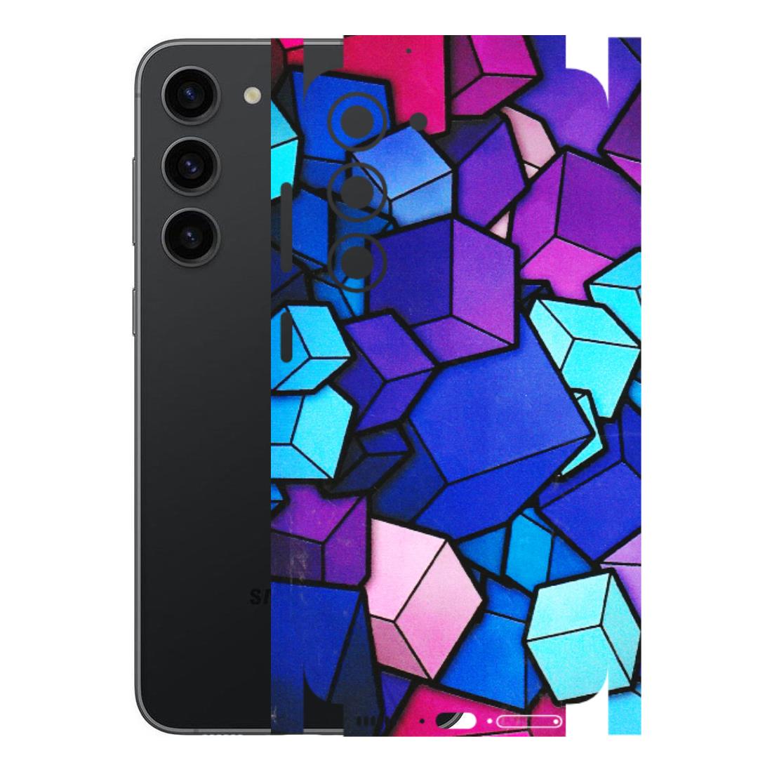 Samsung A/S Series Phone Skins (All Models) - Cube Doodle - 3D Embossed Finish (L-141) Samsung Galaxy S23 (5G)