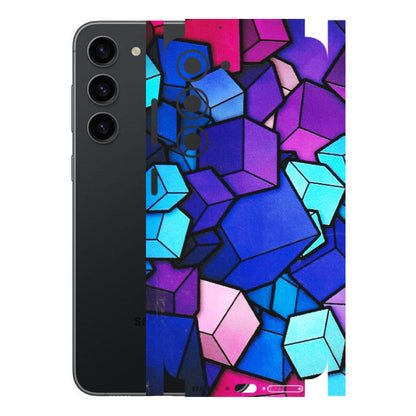 Samsung A/S Series Phone Skins (All Models) - Cube Doodle - 3D Embossed Finish (L-141) Samsung Galaxy S23 (5G)