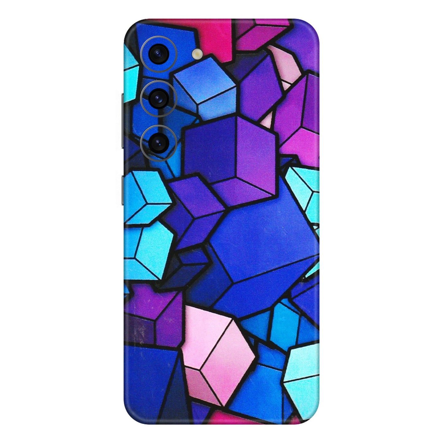 Samsung A/S Series Phone Skins (All Models) - Cube Doodle - 3D Embossed Finish (L-141) Samsung Galaxy S23 (5G)
