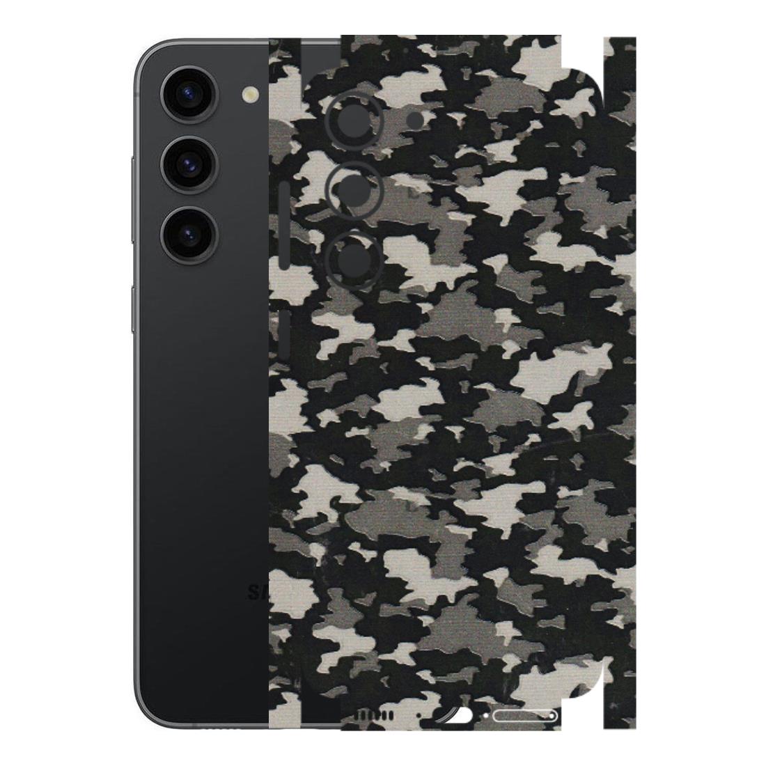 Samsung A/S Series Phone Skins (All Models) - Black/Grey Camoflaunge - 3D Embossed Finish (L-142) Samsung Galaxy S23 (5G)