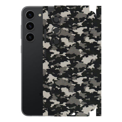 Samsung A/S Series Phone Skins (All Models) - Black/Grey Camoflaunge - 3D Embossed Finish (L-142) Samsung Galaxy S23 (5G)