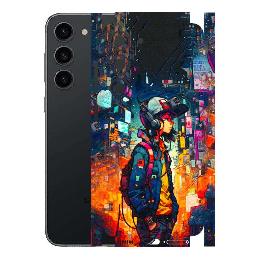 Samsung A/S Series Phone Skins (All Models) - Street Anime Guy - 3D Embossed Finish (L-158) Samsung Galaxy S23 (5G)