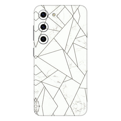 Samsung A/S Series Phone Skins (All Models) - Luxury White Marble Effect - 3D Embossed Finish (L-168) Samsung Galaxy S23 (5G)