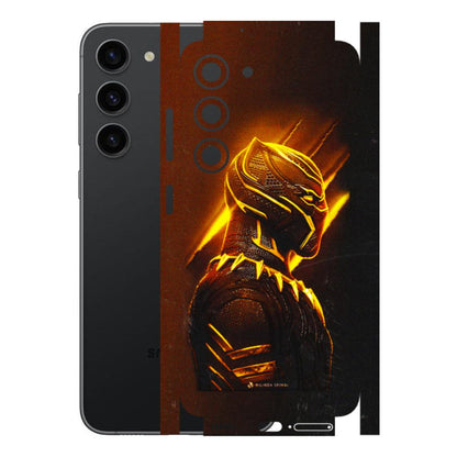 Samsung A/S Series Phone Skins (All Models) - Gold Black Panther - 3D Embossed Finish (L-181) Samsung Galaxy S23 (5G)