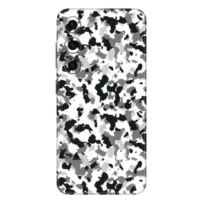 Samsung A/S Series Phone Skins (All Models) - White Black Camouflage - 3D Embossed Finish (L-18) Samsung Galaxy S23 (5G)