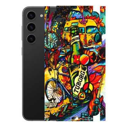 Samsung A/S Series Phone Skins (All Models) - Cool Beer Bottle - 3D Embossed Finish (L-193) Samsung Galaxy S23 (5G)