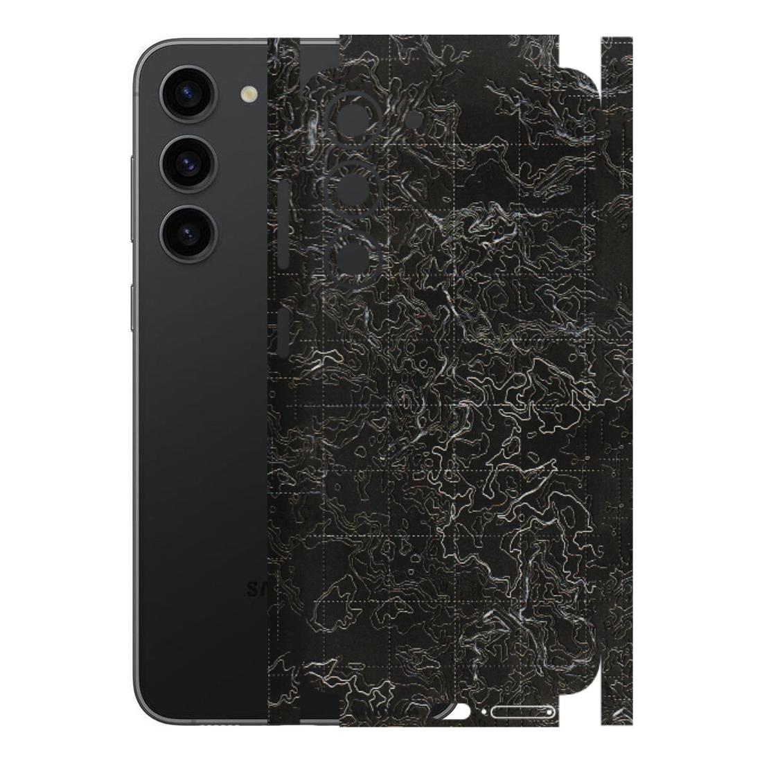 Samsung A/S Series Phone Skins (All Models) - Black map Texture - 3D Embossed Finish (L-201) Samsung Galaxy S23 (5G)