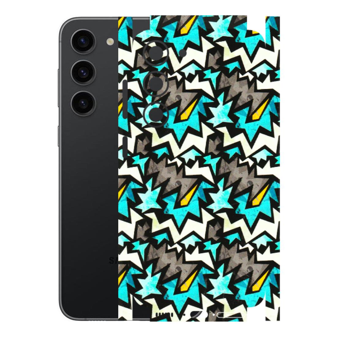 Samsung A/S Series Phone Skins (All Models) - Funky Zig Zag - 3D Embossed Finish (L-223) Samsung Galaxy S23 (5G)