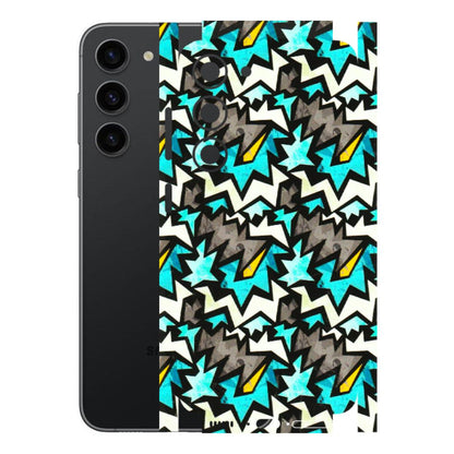 Samsung A/S Series Phone Skins (All Models) - Funky Zig Zag - 3D Embossed Finish (L-223) Samsung Galaxy S23 (5G)