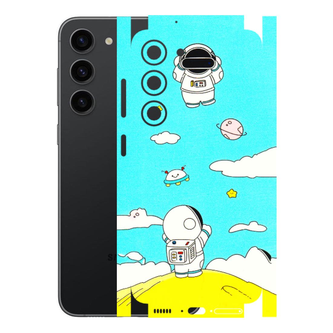 Samsung A/S Series Phone Skins (All Models) - Blue Skies Astro Float - 3D Embossed Finish (L-230) Samsung Galaxy S23 (5G)