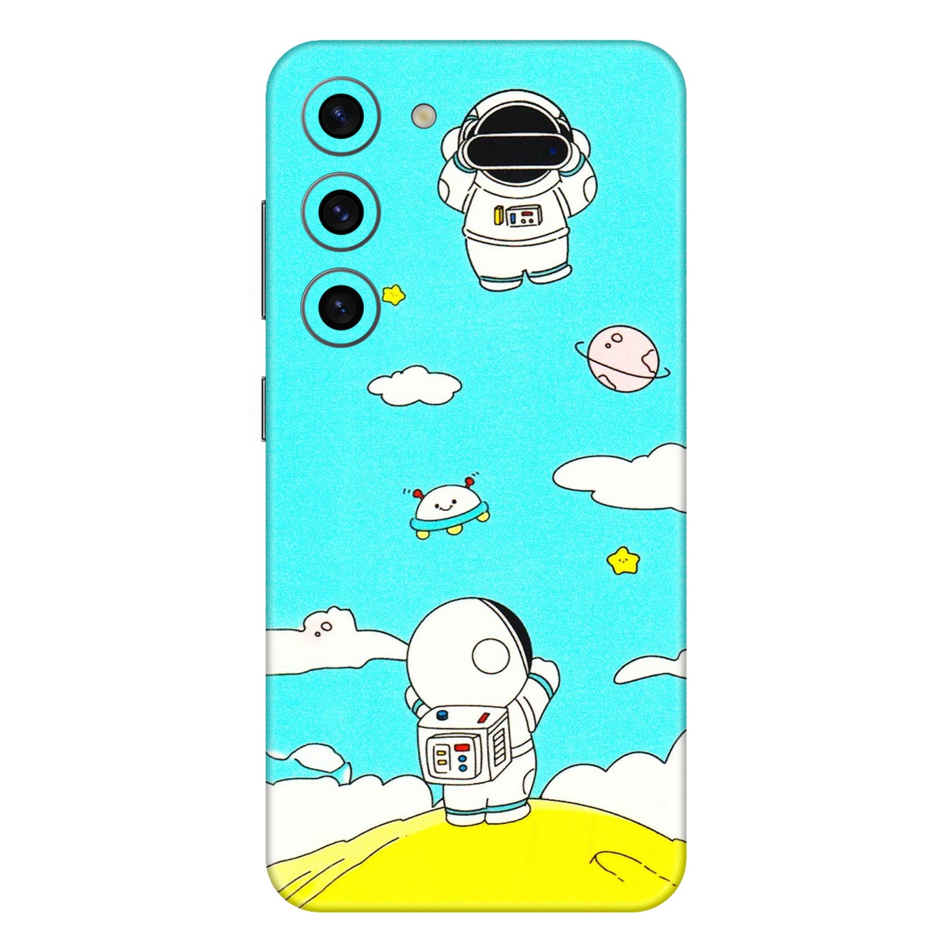Samsung A/S Series Phone Skins (All Models) - Blue Skies Astro Float - 3D Embossed Finish (L-230) Samsung Galaxy S23 (5G)