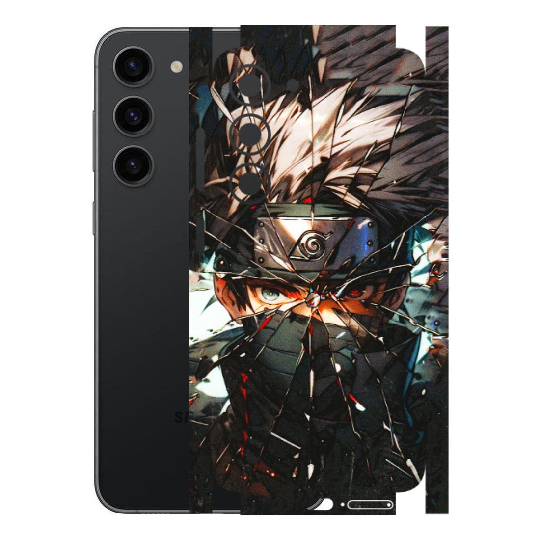 Samsung A/S Series Phone Skins (All Models) - Kakashi Shattered Glass Effect - 3D Embossed Finish (L-237) Samsung Galaxy S23 (5G)