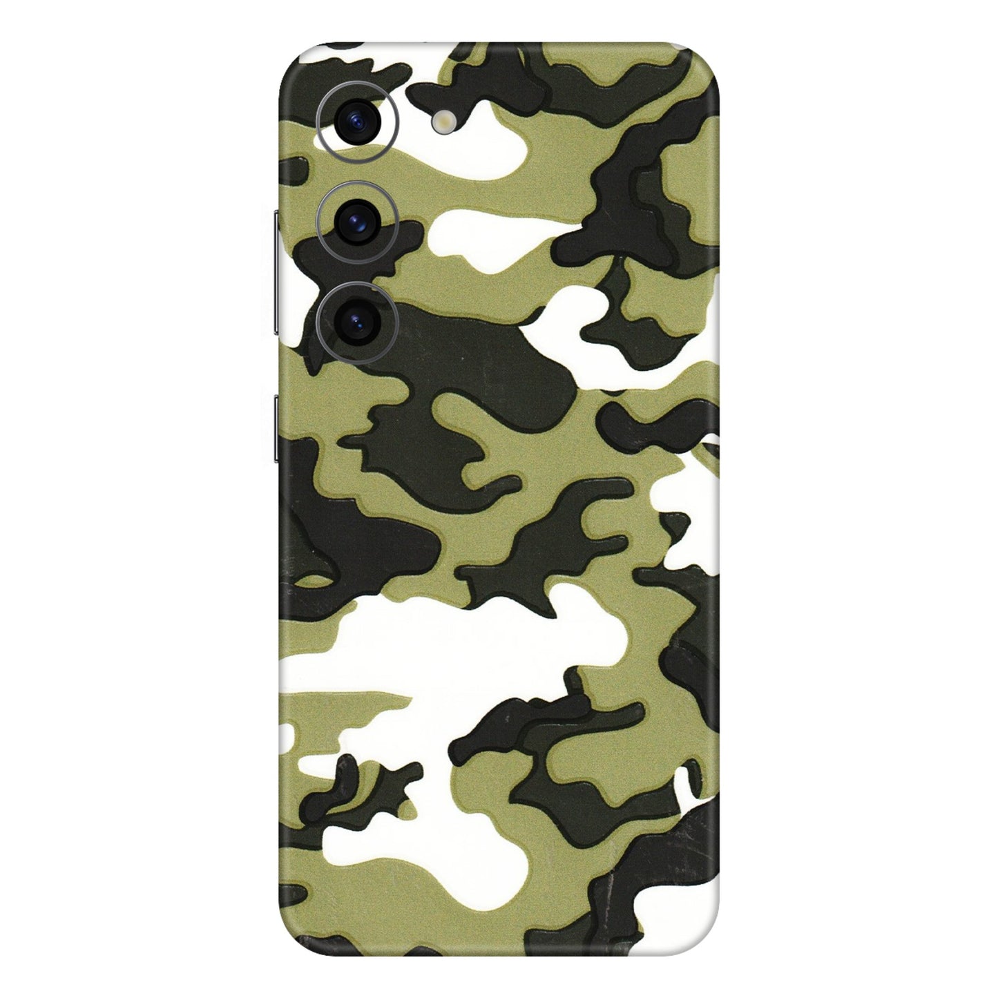 Samsung A/S Series Phone Skins (All Models) - Camouflages White And Green - 3D Embossed Finish (L-243) Samsung Galaxy S23 (5G)