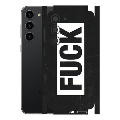 Samsung A/S Series Phone Skins (All Models) - The F Word - 3D Embossed Finish (L-255) Samsung Galaxy S23 (5G)
